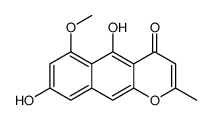 5,8-dihydroxy-6-methoxy-2-methylbenzo[g]chromen-4-one结构式