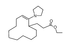 Pyrrolidine enamine of 2-(2-ethoxycarbonylethyl)-cyclododecanone结构式