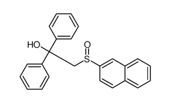 alpha-((2-Naphthylsulfinyl)methyl)benzhydrol结构式