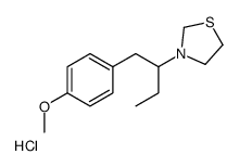 3-[1-(4-methoxyphenyl)butan-2-yl]-1,3-thiazolidine,hydrochloride结构式