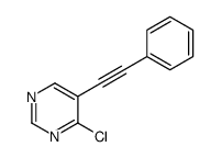 4-氯-5-(2-苯基乙炔)嘧啶结构式