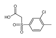 2-(3-chloro-4-methylphenyl)sulfonylacetic acid结构式