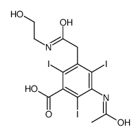 3-acetamido-5-[2-(2-hydroxyethylamino)-2-oxoethyl]-2,4,6-triiodobenzoic acid结构式