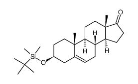 (3S,8R,9S,10R,13S,14S)-3-((tert-butyldimethylsilyl)oxy)-10,13-dimethyl-1,2,3,4,7,8,9,10,11,12,13,14,15,16-tetradecahydro-17H-cyclopenta[a]phenanthren-17-one结构式