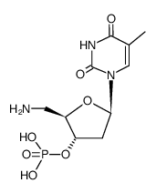 5'-amino-5'-deoxy-[3']thymidylic acid结构式