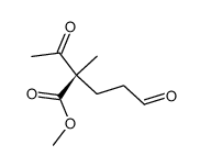 methyl 2-acetyl-2-methyl-5-oxopentanoate结构式