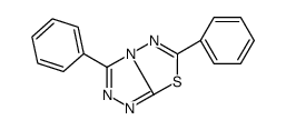 3,6-diphenyl-[1,2,4]triazolo[3,4-b][1,3,4]thiadiazole结构式