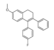 4-(4-fluorophenyl)-7-methoxy-3-phenyl-1,2-dihydronaphthalene结构式