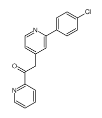 2-[2-(4-chlorophenyl)pyridin-4-yl]-1-(pyridin-2-yl)ethanone结构式