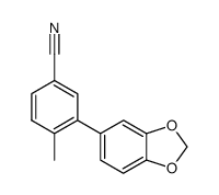 3-benzo[1,3]dioxol-5-yl-4-methylbenzonitrile Structure