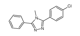 3-(4-chlorophenyl)-4-methyl-5-phenyl-4H-1,2,4-triazole Structure