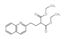 Propanedioic acid,2-[2-(2-quinolinyl)ethyl]-, 1,3-diethyl ester structure