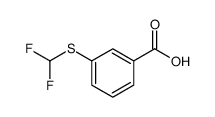 3-((Difluoromethyl)thio)benzoicacid Structure