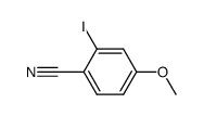 2-碘-4-甲氧基苯甲腈结构式