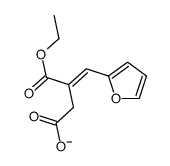 3-ethoxycarbonyl-4-(furan-2-yl)but-3-enoate结构式