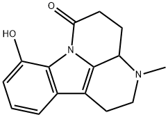 1,2,3,3a,4,5-Hexahydro-8-hydroxy-3-methyl-6H-indolo[3,2,1-de][1,5]naphthyridin-6-one结构式