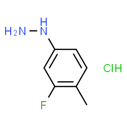 (3-Fluoro-4-methylphenyl)hydrazine xhydrochloride结构式