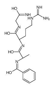 N-[(2S)-1-[[(2S)-1-[(2-amino-2-oxoethyl)amino]-5-(diaminomethylideneamino)-1-oxopentan-2-yl]amino]-1-oxopropan-2-yl]benzamide结构式