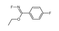 ethyl (Z)-N,4-difluorobenzimidate Structure