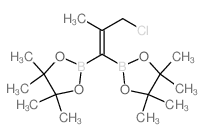 2-[3-chloro-2-methyl-1-(4,4,5,5-tetramethyl-1,3,2-dioxaborolan-2-yl)prop-1-enyl]-4,4,5,5-tetramethyl-1,3,2-dioxaborolane Structure