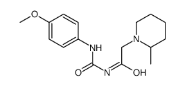 N-[(4-methoxyphenyl)carbamoyl]-2-(2-methylpiperidin-1-yl)acetamide结构式