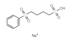 4-(benzenesulfonyl)butane-1-sulfonic acid structure