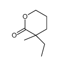 3-ethyl-3-methyloxan-2-one Structure