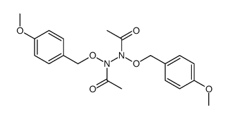 N,N'-diacetyl-N,N'-di-(p-methoxybenzyloxy)hydrazine结构式