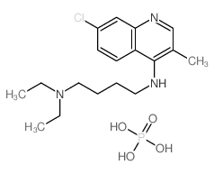 N-(7-chloro-3-methylquinolin-4-yl)-N',N'-diethylbutane-1,4-diamine,phosphoric acid结构式