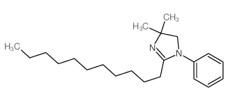 2-IMIDAZOLINE, 4,4-DIMETHYL-1-PHENYL-2-UNDECYL- structure