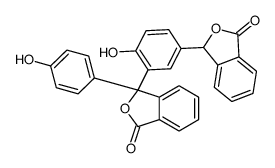 3,3'-(4-Hydroxy-1,3-phenylene)bis[3-(4-hydroxyphenyl)isobenzofuran-1(3H)-one] Structure