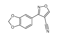 3-(1,3-benzodioxol-5-yl)-1,2-oxazole-4-carbonitrile Structure