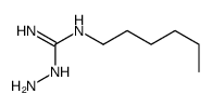 Hydrazinecarboximidamide,N-hexyl- Structure