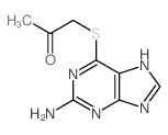 2-Propanone,1-[(2-amino-9H-purin-6-yl)thio]- Structure