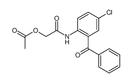 5-Chlor-2-acetoxyacetamino-benzophenon Structure