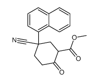 methyl 5-cyano-5-(1-naphthyl)-2-oxocyclohexanecarboxylate Structure