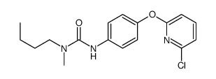 1-butyl-3-[4-(6-chloropyridin-2-yl)oxyphenyl]-1-methylurea结构式