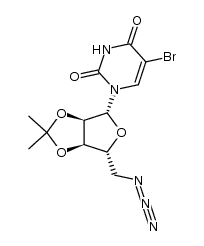 5'-azido-5-bromo-5'-deoxy-2',3'-O-isopropylidene-uridine Structure