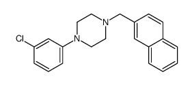 1-(3-chlorophenyl)-4-(naphthalen-2-ylmethyl)piperazine Structure