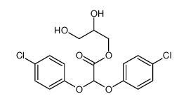 2,3-dihydroxypropyl 2,2-bis(4-chlorophenoxy)acetate结构式