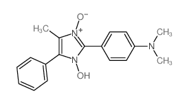 Benzenamine,4-(1-hydroxy-4-methyl-3-oxido-5-phenyl-1H-imidazol-2-yl)-N,N-dimethyl- Structure