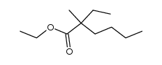 2-ethyl-2-methyl-hexanoic acid ethyl ester结构式