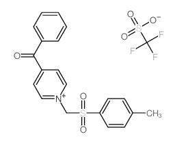 [1-[(4-methylphenyl)sulfonylmethyl]pyridin-4-yl]-phenyl-methanone; trifluoromethanesulfonic acid picture