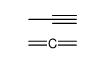 propa-1,2-diene,prop-1-yne Structure