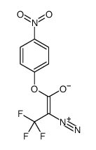 4-nitrophenyl-2-diazo-3,3,3-trifluoropropionate结构式