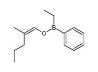 ethyl-phenyl-borinic acid (Z)-2-methyl-pent-1-enyl ester Structure