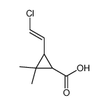 3-(2-chloroethenyl)-2,2-dimethylcyclopropane-1-carboxylic acid Structure