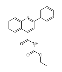 [(2-Phenyl-4-quinolinyl)carbonyl]carbamic acid ethyl ester structure