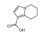 5,6,7,8-tetrahydroindolizine-1-carboxylic acid结构式