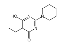 5-ethyl-2-piperidin-1-yl-1H-pyrimidine-4,6-dione结构式